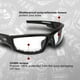 thumbnail image 3 of Gafas de sol para moto Global Vision Sly, acolchadas con espuma, color negro, 3 of 9