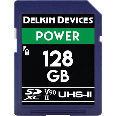 UPC: 0814373022213 | Delkin DDSDG2000128 128GB Power SDXC 2000X UHS-II (U3/V90) Memory Card