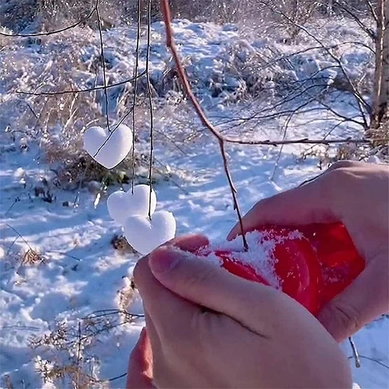 Details about   Heart Snowball Maker Winter Mold Plastic Sand Ball Tool Clip Kids Toy Outdoor TT 