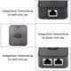 thumbnail image 3 of Conmutador de red LAN de 2 puertos, conmutador de pulsación de tecla de red RJ45, caja selectora divisora, 100 M, 2 entradas y 1 salida o 1 entrada y 2 salidas, concentrador de red de 2, 3 of 6