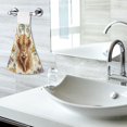 thumbnail image 5 of Yayeee Kitchen Hanging Hand Towels Set of 2 with Loop Bathroom Absorbent Tie Towel, Floral Cow, 5 of 7