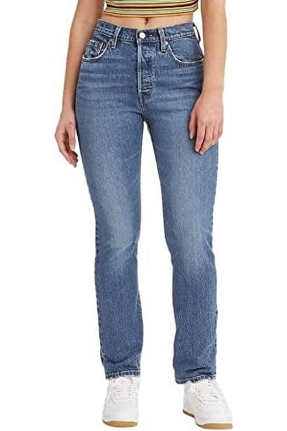 Women's Levi's 501 High-Rise Straight Leg Jeans Color: Salsa Sequence Size: 30(US 10)M
