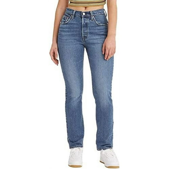 Women's Levi's® 501™ High-Rise Straight Leg Jeans Color: Salsa Sequence Size: 26(US 2)M