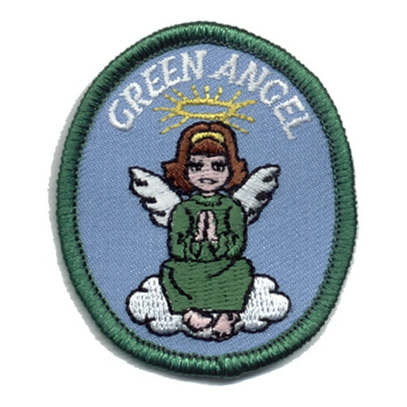 12 pieces 2" Custom Activity Scouts Applique Fun Patches - Green Angel