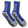 thumbnail image 3 of Calcetines deportivos antideslizantes y gruesos para hombre, transpirables, atléticos, con absorción de impactos, calcetines de agarre de goma (azul), 3 of 14