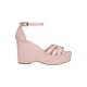 thumbnail image 3 of Sandalias casuales de plataforma con tiras en unicolor con correa ajustable al tobillo para mujer, 3 of 5