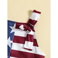 thumbnail image 6 of Wassery 4th of July Toddler Girls Summer Casual Sling Jumpsuit Sleeveless Stars Stripe/Ice Cream Print Romper Infant Independence Day Clothes 12M-5T, 6 of 9