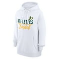 thumbnail image 2 of Women's G-III 4Her by Carl Banks White Athletics Team Fleece Pullover Hoodie, 2 of 3