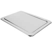 OUNONA Stainless Steel Embedded Trash Bin Lid for Protection Silver Suitable for Small Spaces