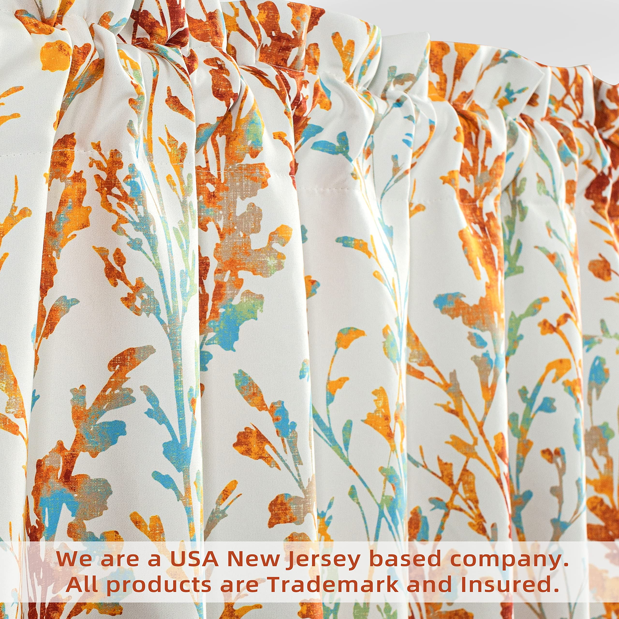 DriftAway Julia Watercolor Blackout Room Darkening Grommet Lined Thermal In