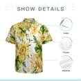 thumbnail image 7 of High Quality Hawaiian Shirts for Men Short Sleeve Aloha Beach Shirt Floral Summer Casual Button Down Shirts Blouses LH6HR4, 7 of 7