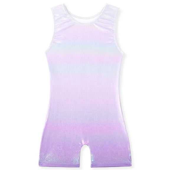 Gymnastics Leotards for Girls Shiny Toddler Biketard Unitard Heart Butterfly Strawberry One Piece Tumbling Outfits