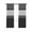 Gray Black, variant on Sage Green Morocco Blackout Curtains, Light Blocking Print Window Curtains, Modern Stitching Geometric Striped Grey Thermal Insulated Window Drapes for Living Room 2 Panels, 55"W x 39"L