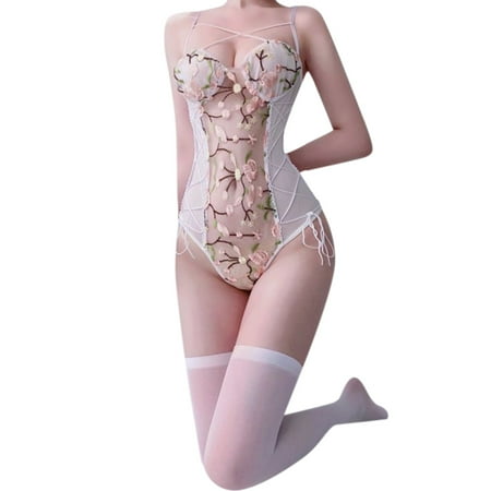 

Womens White Lingerie Set S