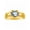 Aquamarine, variant on Mens Rings Yellow Gold Plated Silver Classic Design 7X5MM Oval Gemstone & Diamond Ring Amethyst February Birthstone Ring Size 11