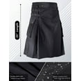 thumbnail image 5 of TRGPSG Kilt for Men,Waterproof Pleated Modern Skirt, 23" Scottish Utility Kilt, Camo Kilt with 2 Large Pockets, 5 of 6
