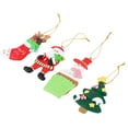 thumbnail image 2 of Blantye 4pcs/Set Santa Claus Pendant Xmas Hanging Ornaments Decorations Magnets Refrigerator Stickers Gifts, 2 of 8