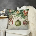 thumbnail image 2 of SHANXI Christmas Throw Pillow Covers Merry Christmas Wreath Winter Holiday Decorative Pillows for Couch Sofa Bed Home Decor 18x18in, 2 of 5