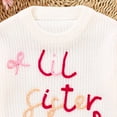 thumbnail image 7 of Gubotare Baby Girl Sweater Toddler Baby Girls Pullover Sweater Crochet Squarey Floral Crewneck Knitwear Fall Winter Clothes Size 6 12 Months (Beige,6-12 Months), 7 of 7