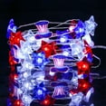 thumbnail image 7 of July Decorations Red White and Blue String Lights,for Indoor Outdoor Garden, Golf, Cart Memorial Day Decor,Ideal For Patriotic Decorations & Independence Day Decor, 7 of 7