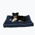 thumbnail image 3 of Carolina Pet 012160 Classic Canvas Rectangle Poly Fill Jamison Pet Bed - Blue with Khaki Cord, Medium, 3 of 5