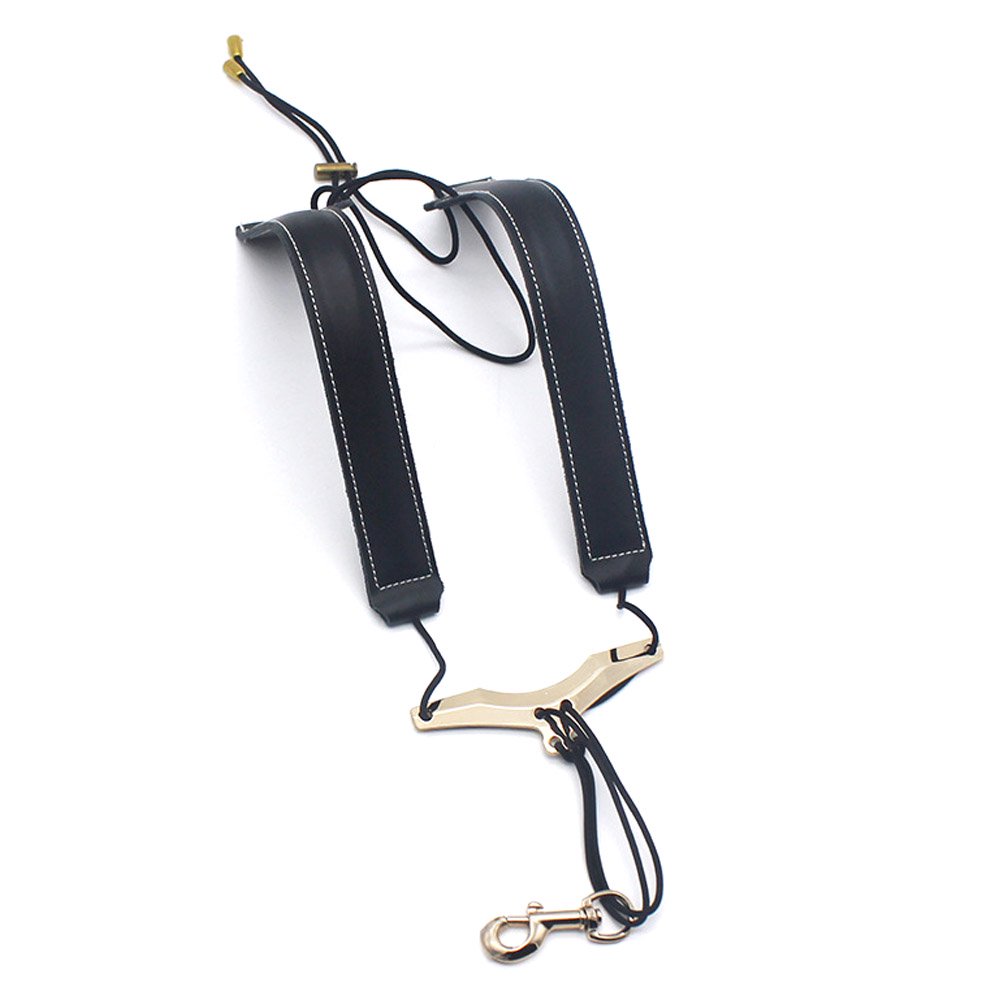 GoolRC Adjustable Saxophone Shoulder Strap Sax Leather Strap for Alto