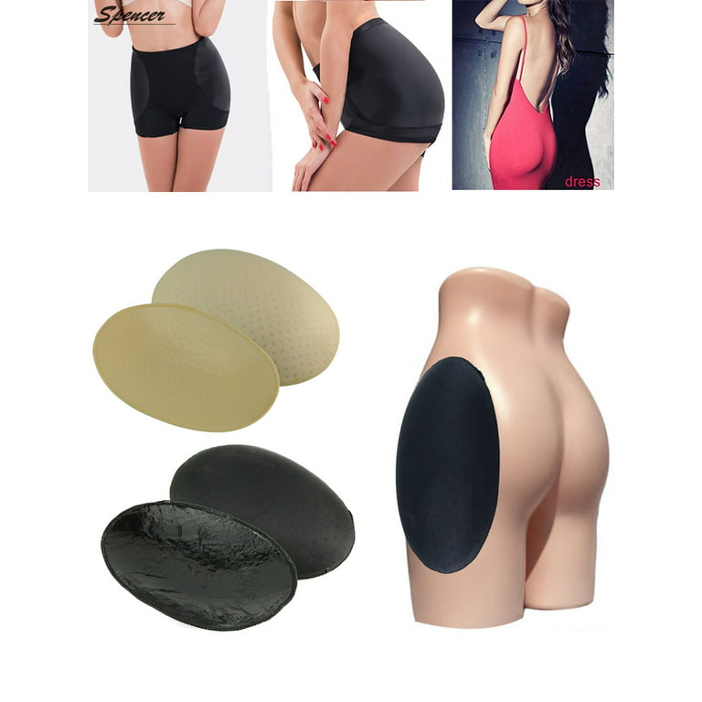 Spencer 1 Pair Enhancing Underwear Pad Stickers Bum Rich Buttock Hip Up Padded  Butt Lifter Shapewear XXL,Black 