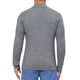 thumbnail image 3 of Suéter de pullover de media cremallera para hombre INSPIRE CHIC, suéter de polo de cuello alto tejido, color gris, 3 of 6