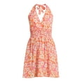thumbnail image 3 of Madden NYC Juniors and Juniors Plus Woven Halter Dress, Sizes XS-4X, 3 of 5