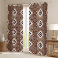 thumbnail image 2 of Manfei Hippie Geometric Aztec Black Out Curtains, Tribal Western Bohemian Curtains Pack of 2 (42x63 Each), Mandala Theme Bedroom Curtains, Curtains and Drapes Bedroom Decor, 2 of 6
