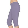 thumbnail image 4 of Purple Color Capri Leggings, Purple Capri Leggings 2, 4 of 6
