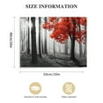 thumbnail image 3 of PIKWEEK  Wall Art Canvas Painting Red Tree in Black and White Sunshine Foggy Forest Picture Poster Print Stretched Ready to Hang for Living Room Bedroom Office Home Decor 12*16inch/16*20inch, 3 of 6