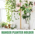 thumbnail image 1 of HAMPPLIES 2Pcs Macrame Plant Hanger White Cotton Planter Pot Hanger for Indoor Spaces, 1 of 8