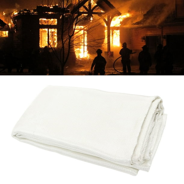 Manta Contra Incendios, Manta De Seguridad Retardante De Llama Protectora Eficaz De Fibra De Vidrio De Extinción Directa Con Bolsa De Almacenamiento Para Escape