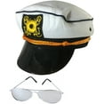 thumbnail image 2 of BlockBuster Costumes Yacht Hat And Sunglasses The Hefner Costume Accessory Bundle, 2 of 2