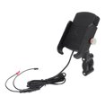 thumbnail image 3 of Cargador inalámbrico para manillar 2 en 1, soporte para teléfono de motocicleta de carga rápida USB QC3.0 de 15W, 12-24V, 3 of 14