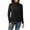 Black, variant on Women's Velour Sweatshirts Crewneck Long Sleeve Casual Pullover Soft Warm Shirts Velvet Tops Winter Fall Red,3XL