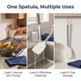 thumbnail image 4 of Unique Bargains Silicone Spatula Set, Kitchen Utensils with Rubber Tips Beige 13.4x3 in, 4 of 5