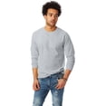 thumbnail image 4 of Hanes Men's and Big Men's Authentic Long Sleeve Tee, up to Size 3XL, 4 of 13