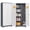 Vertical + 5 or More Spaces + Powder Coated + Grey + White + Adjustable Shelves + Steel + Metal, variant on 65 Tall Broom Storage Cabinet with Locking Doors, Grey Metal Garage Cabinet with Shelves and Hanging Rod for Cleaning Tools and Clothes