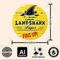thumbnail image 6 of HELLOYOUNG Landshark Lager Metal Wall Art Sign Heavy Duty Aluminum Retro Shark Palm Tree Beer Logo Plaque UV Printed Outdoor Indoor Decor, 6 of 13