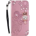 thumbnail image 3 of for Samsung Galaxy A04 Case with Credit Card Holder, Glitter Bling Diamond PU Leather Wallet Phone Case Flip Folio Book Cover for Samsung Galaxy A04 Owl Rose Gold, 3 of 16