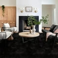 thumbnail image 2 of Latepis Area Rugs 12x12 Black Fuzzy Rug Washable Rugs Faux Sheepskin Rug Fur Rug for Living Room and Bedroom Shag Rug Fluffy Rug for Floor Sofa Entertainment Room Square, 2 of 7