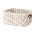thumbnail image 2 of Woven Rope Basket, Natural Paper Rope Organizer, Decorative Storage For Home Bathroom Bedroom Kitchen Office, 2 of 6