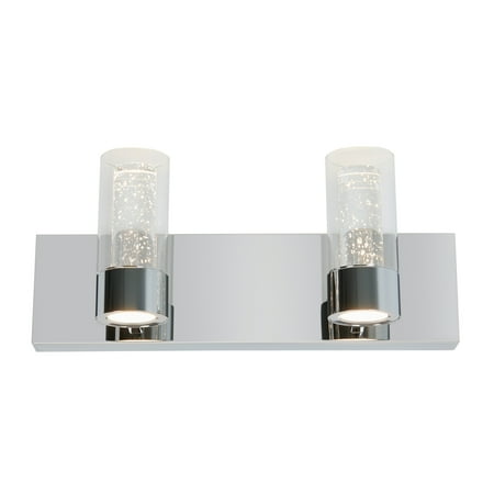 

Artika Ratio 2 Light Integrated LED Bathroom Vanity Light Fixture Chrome