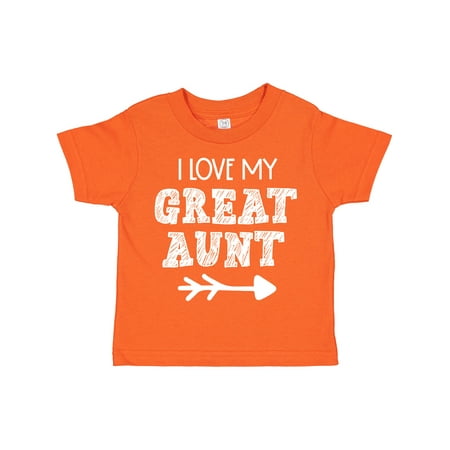 

Inktastic I Love My Great Aunt with Arrow Gift Toddler Boy or Toddler Girl T-Shirt