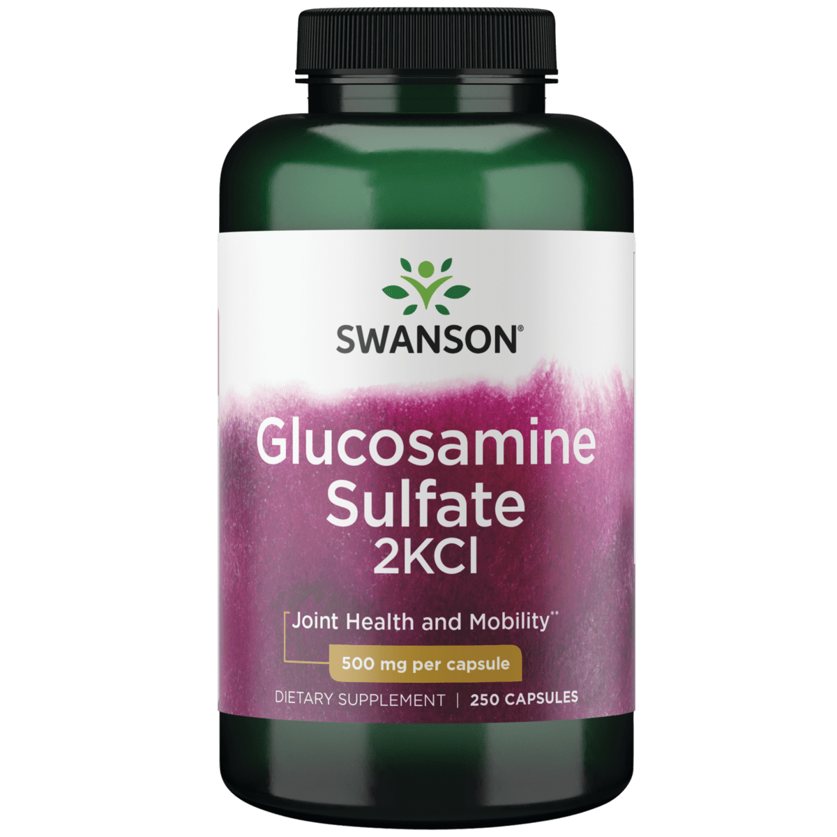 Swanson Glucosamine Sulfate 2Kcl 500 mg 250 Capsules