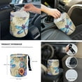 thumbnail image 6 of Yuyamidu Dragonfly Car Seat Covers Full Set Dahlia Steering Wheel Cover Safe Belt Pads Handbrake Cover Cup Holders Garbage Bin Rear View Mirror Cover Center Console Cover, Set of 14, 6 of 7