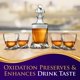 thumbnail image 5 of Decantador de whisky NutriChef Home Bar, juego de aireador decantador de vasos de whisky con cuatro vasos de whisky de 750 ml, 5 of 8