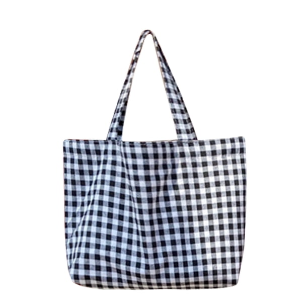 Bolsa de tela para compras, grande a cuadros para Picnic, viaje, moda, para mujer Ndcxsfigh Para Estrenar